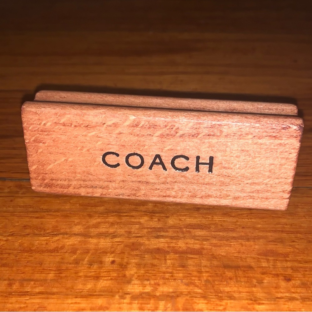 Coach Vintage 3" Wooden Purse Brush Made In Germany